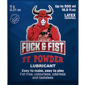 Fisting lube powder sachet 6g – DIY water-based anal lubricant – latex-safe and odourless
