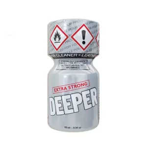 Flacon de Poppers Deeper 10ml au nitrite d’amyle puissant, stimulant sexuel vendu sur poppers-achat.fr