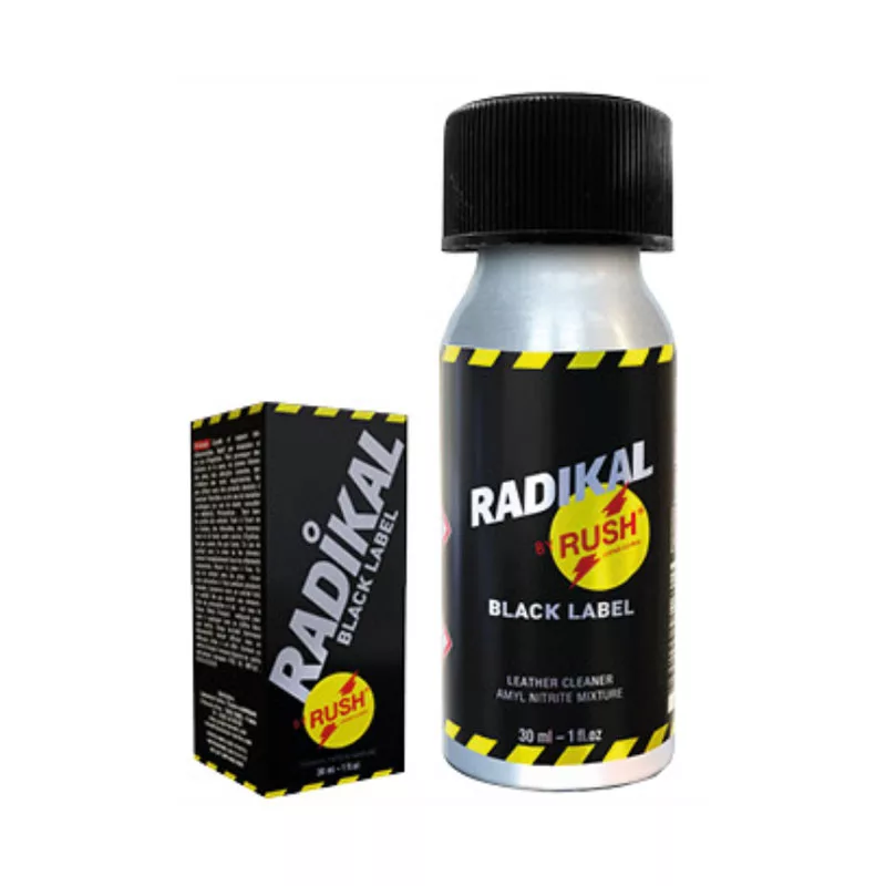 Radikal Rush Black Label 30 ml – Strong Amyl Nitrite Poppers