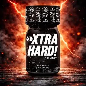 Flacon de poppers Xtra Hard 30ml ultra puissant en verre avec bouchon sécurisé