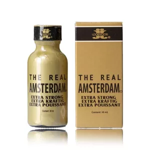 Bottle of Real Amsterdam Hexyle 30ml Poppers by Lockerroom, hexyl nitrite formula